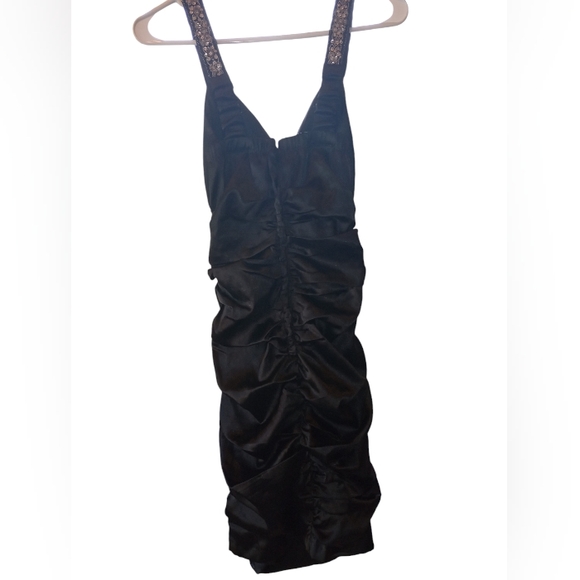Studio Y,  size small black fitted bodycon dress - Picture 4 of 5